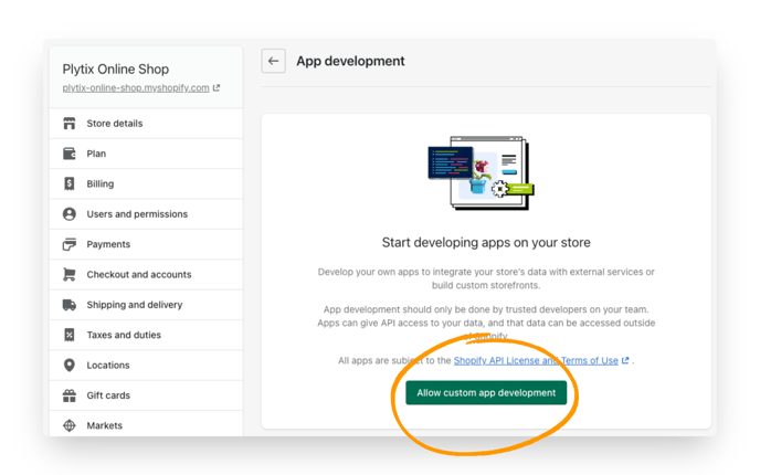 Shopify Getting The API Access Token From Your Shopify Store